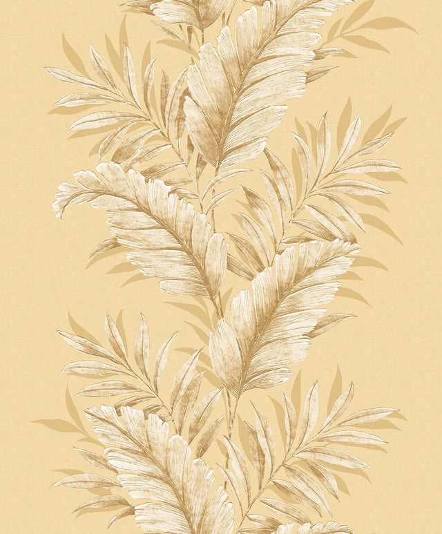 Galerie G67651 Gold Fern Stripe - Eade's Wallpaper
