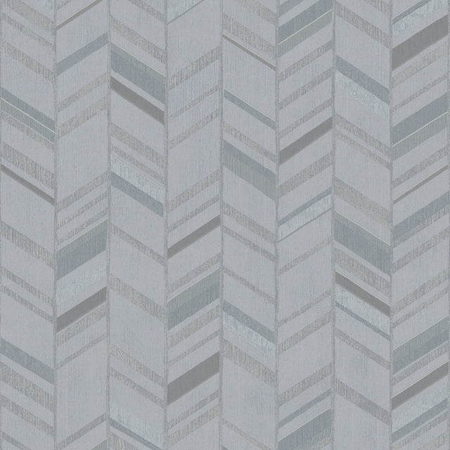 Galerie G67711 Silver Grey Glitter Chevrons - Eade's Wallpaper