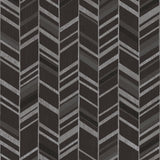 Galerie G67716 Black Glitter Chevrons - Eade's Wallpaper