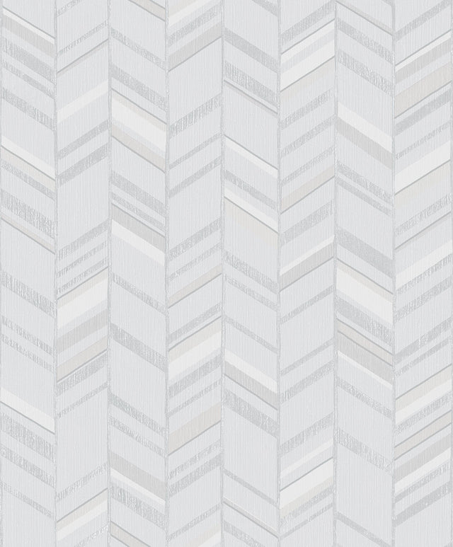 Galerie G67717 Silver Grey Glitter Chevrons - Eade's Wallpaper