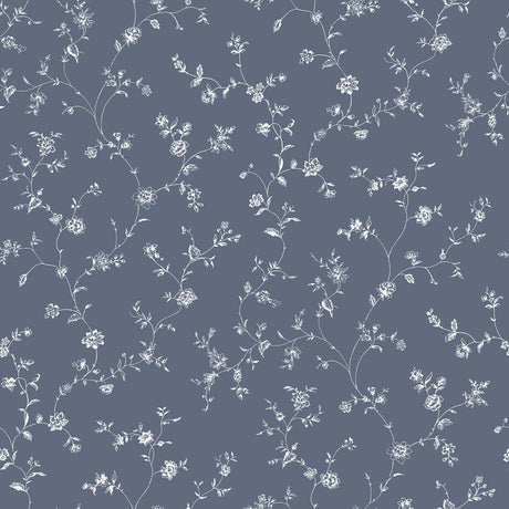 Galerie G67863 Blue Floral Trail - Eade's Wallpaper