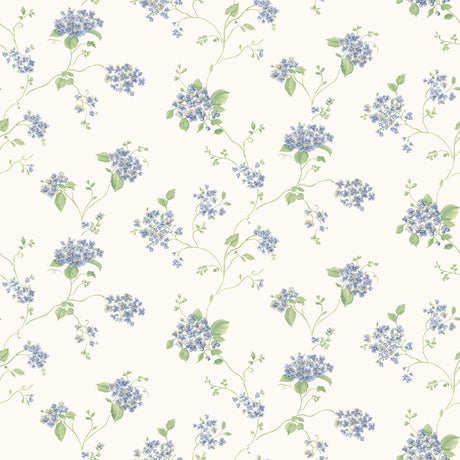 Galerie G67864 Blue Lilac Floral - Eade's Wallpaper