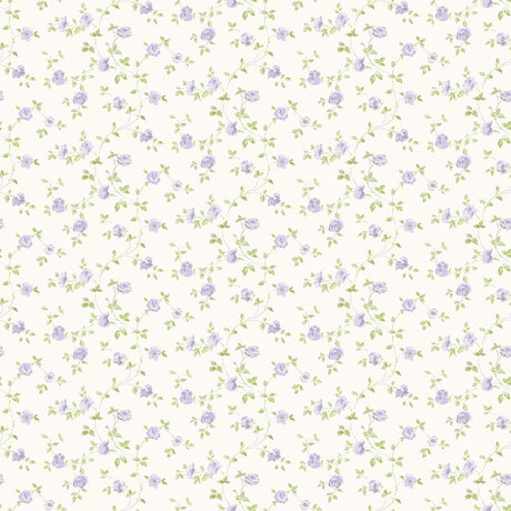 Galerie G67890 Purple Lilac Rose Trellis - Eade's Wallpaper