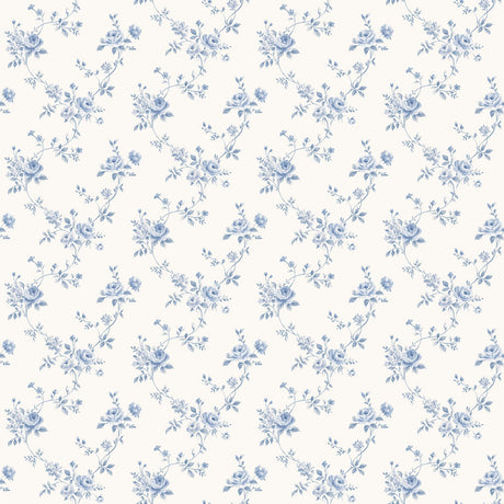 Galerie G67892 Blue Rose Floral - Eade's Wallpaper