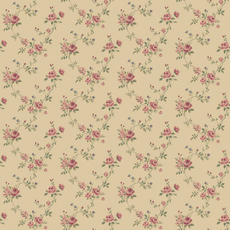 Galerie G67894 Beige Rose Floral - Eade's Wallpaper