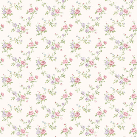 Galerie G67896 Cream Rose Floral - Eade's Wallpaper