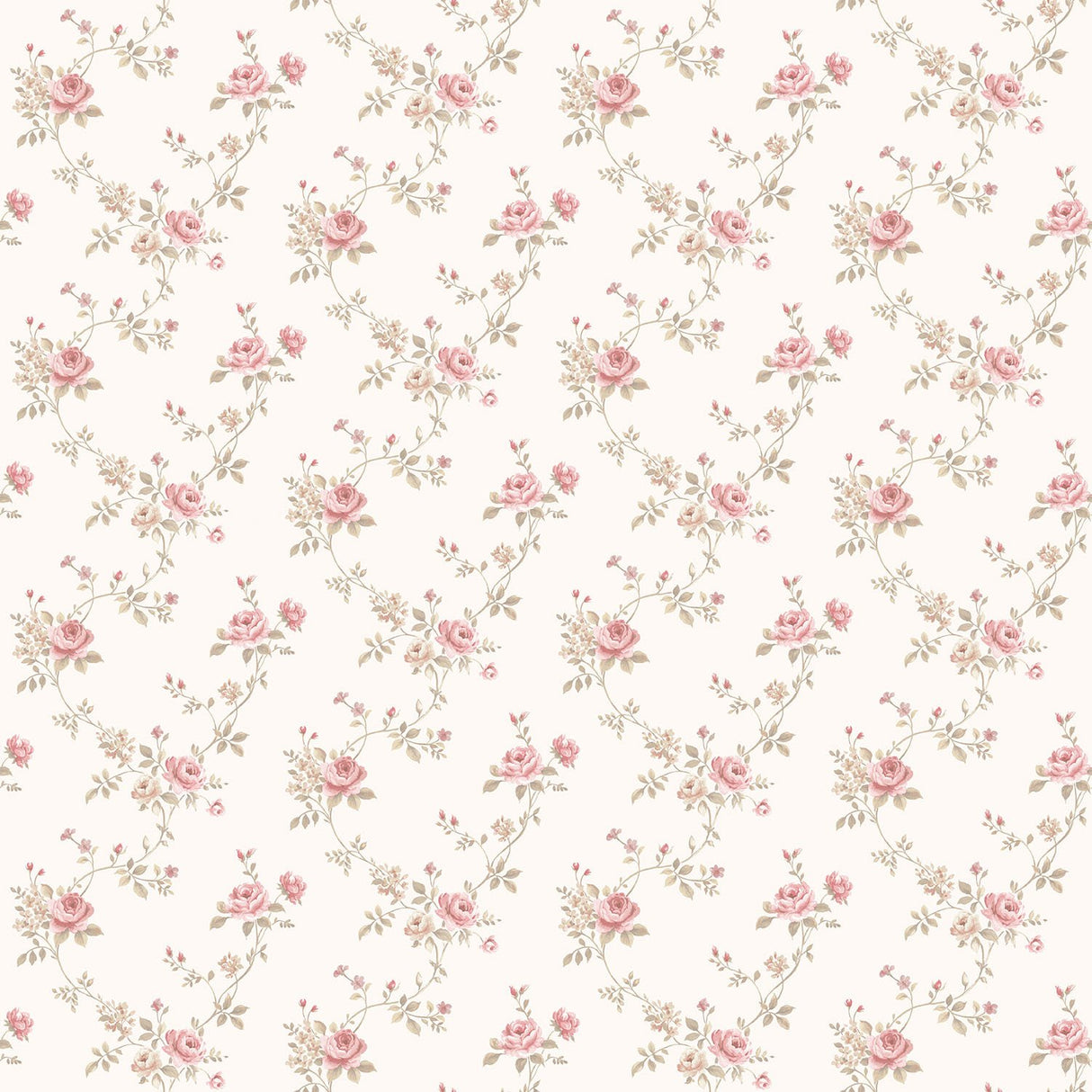 Galerie G67897 Cream Rose Floral