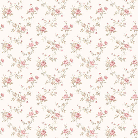 Galerie G67897 Cream Rose Floral - Eade's Wallpaper