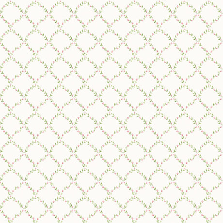 Galerie G67905 White Geometric Floral - Eade's Wallpaper