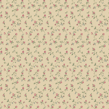 Galerie G67934 Cream Rose Bud Trellis - Eade's Wallpaper