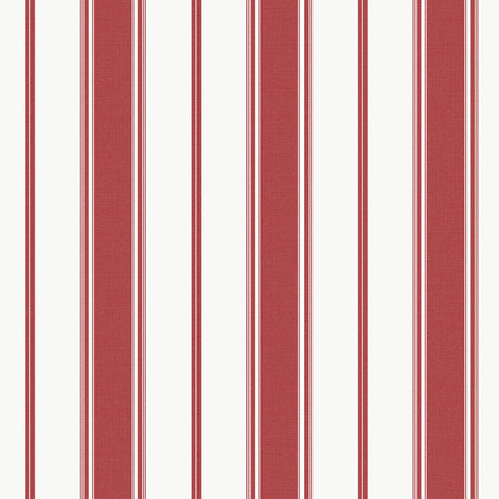 Galerie G68067 Red Heritage Stripe - Eade's Wallpaper