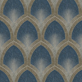 Galerie G68083 Blue Nouveau Scallop - Eade's Wallpaper