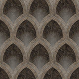 Galerie G68087 Bronze Brown Nouveau Scallop - Eade's Wallpaper