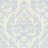 Galerie G68677 White Silk Damask - Eade's Wallpaper