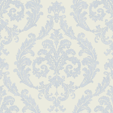 Galerie G68677 White Silk Damask - Eade's Wallpaper
