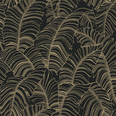 Galerie G78301 Black Broadleaf - Eade's Wallpaper