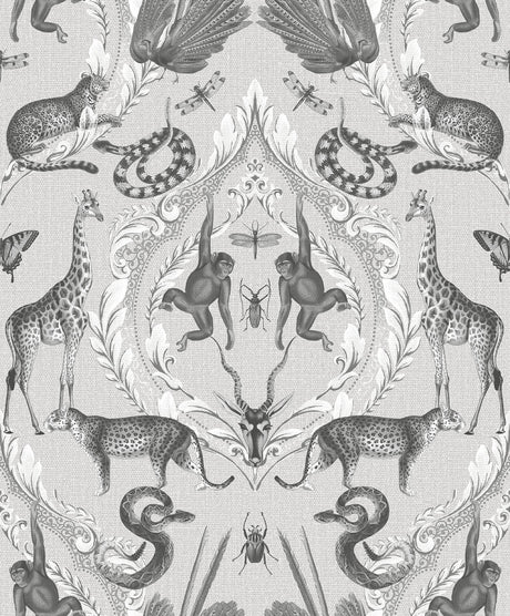 Galerie G78310 Silver Grey Menagerie - Eade's Wallpaper