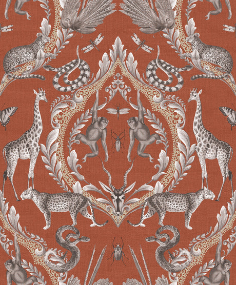 Galerie G78312 Orange Menagerie - Eade's Wallpaper