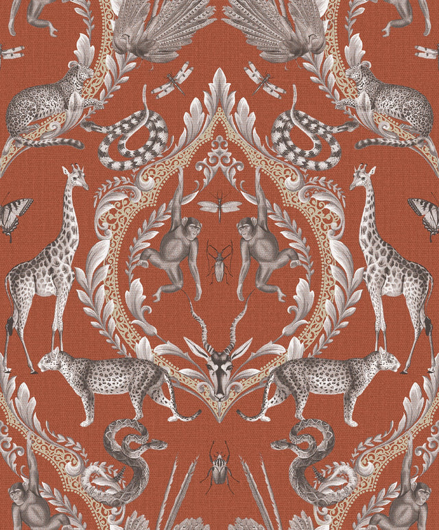 Galerie G78312 Orange Menagerie - Eade's Wallpaper