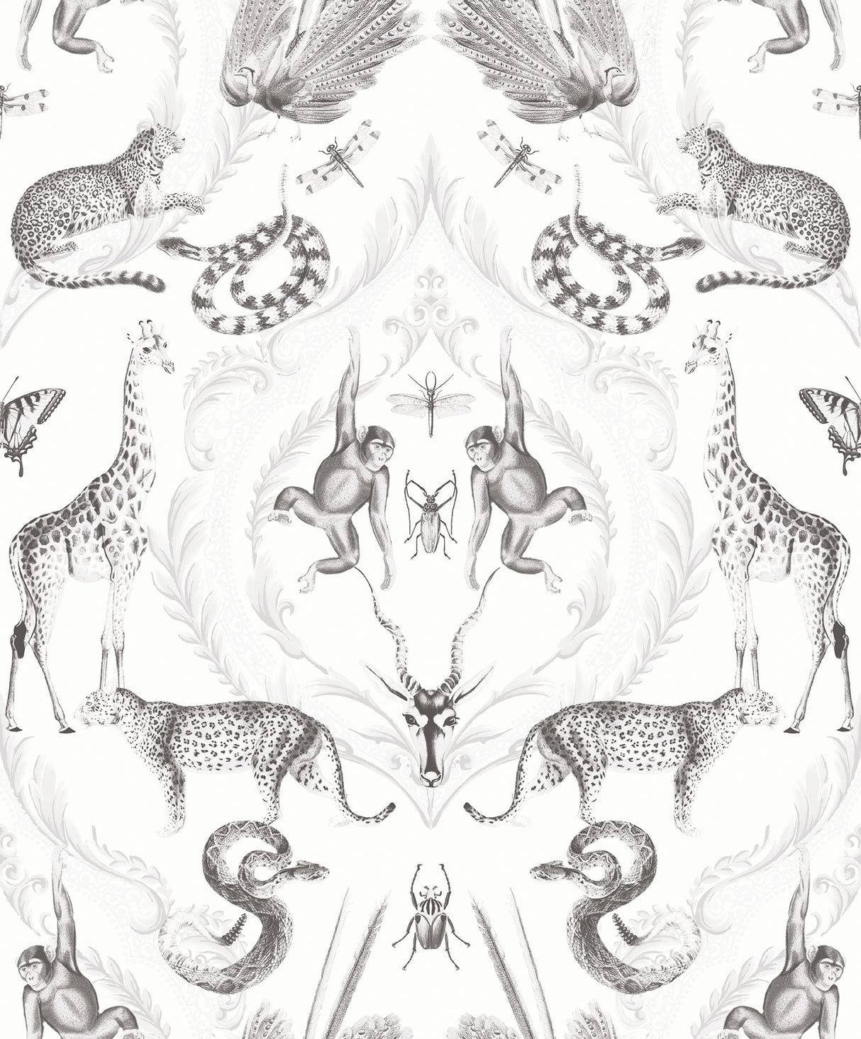 Galerie G78314 Silver Grey Menagerie - Eade's Wallpaper