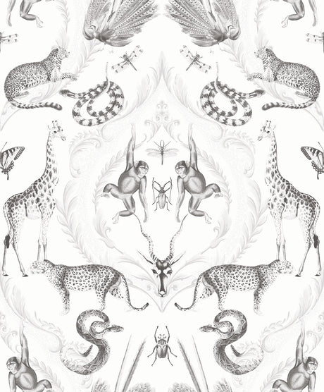 Galerie G78314 Silver Grey Menagerie - Eade's Wallpaper
