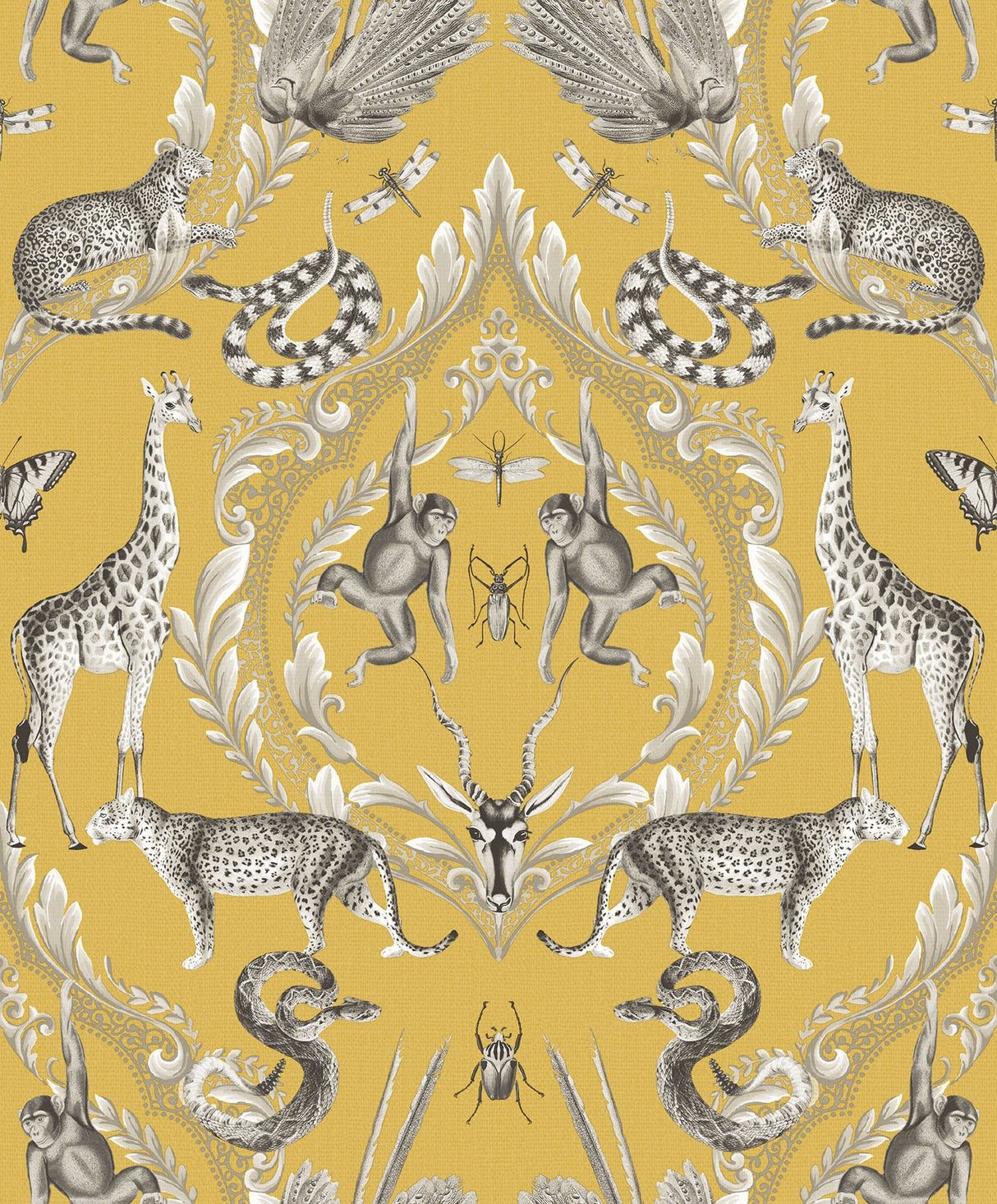 Galerie G78315 Yellow Menagerie - Eade's Wallpaper