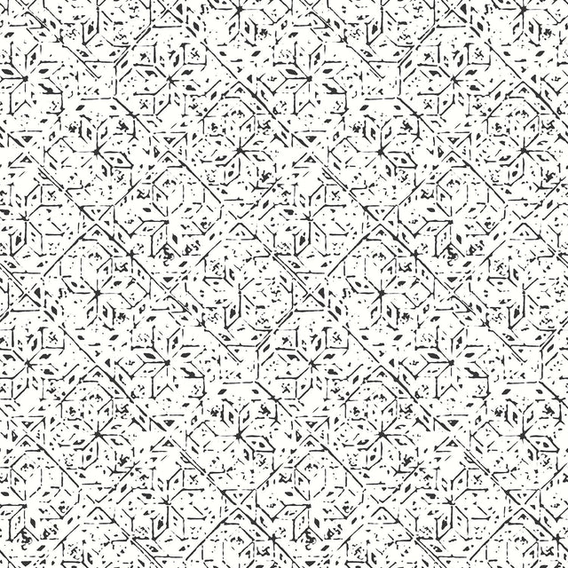 Galerie G78334 Black Tangier Tile - Eade's Wallpaper