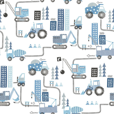 Galerie G78360 Blue Construction - Eade's Wallpaper