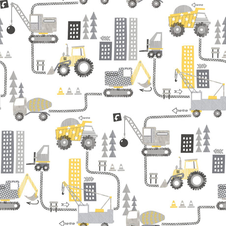 Galerie G78362 Yellow Construction - Eade's Wallpaper