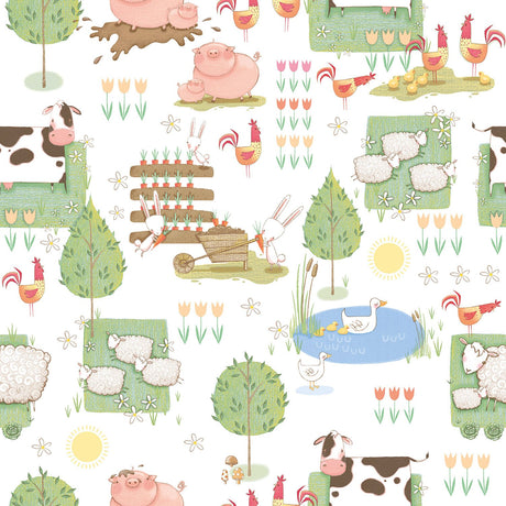 Galerie G78377 Multi-coloured Farmland - Eade's Wallpaper