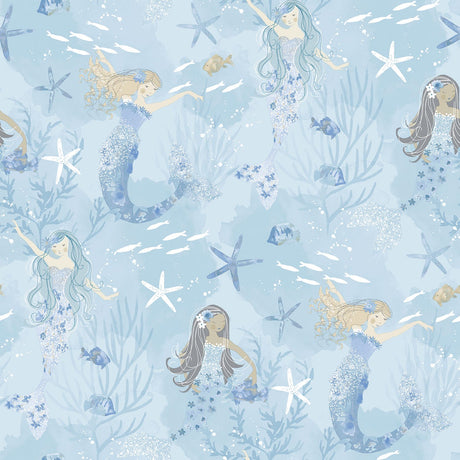 Galerie G78388 Blue Mermaids - Eade's Wallpaper