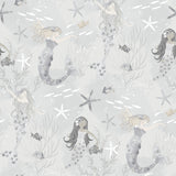 Galerie G78389 Silver Grey Mermaids - Eade's Wallpaper