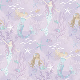 Galerie G78391 Purple Lilac Mermaids - Eade's Wallpaper