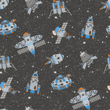 Galerie G78410 Black Spaceships - Eade's Wallpaper