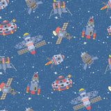 Galerie G78411 Blue Spaceships - Eade's Wallpaper