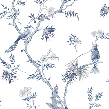Galerie G78489 Blue Classic Bird Trail - Eade's Wallpaper