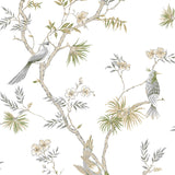 Galerie G78492 Green Classic Bird Trail - Eade's Wallpaper