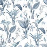 Galerie G78504 Blue Cottage Botanical - Eade's Wallpaper