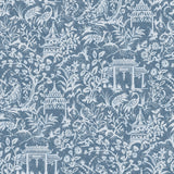 Galerie G78508 Blue Garden Toile - Eade's Wallpaper