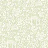 Galerie G78509 Green Garden Toile - Eade's Wallpaper