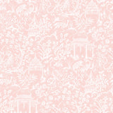 Galerie G78511 Pink Garden Toile - Eade's Wallpaper