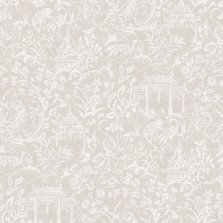 Galerie G78512 Beige Garden Toile - Eade's Wallpaper