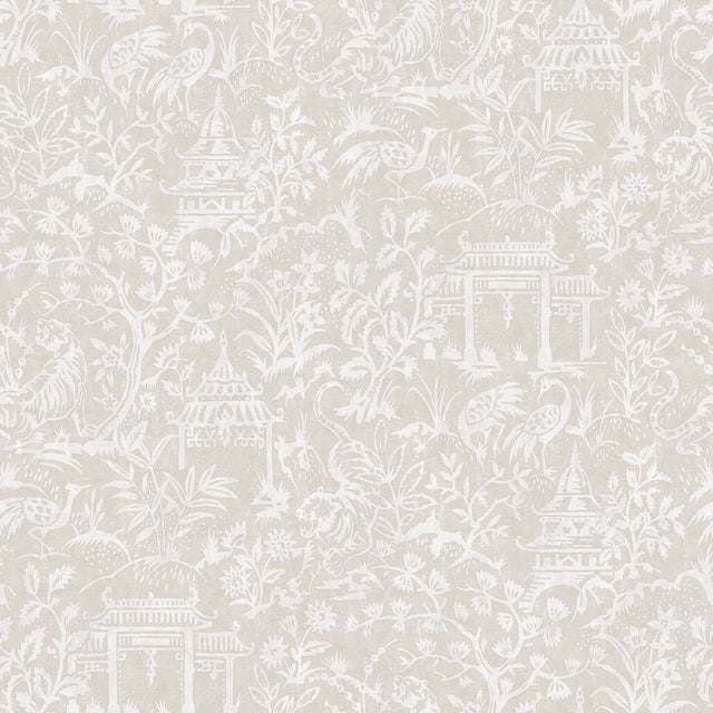 Galerie G78512 Beige Garden Toile - Eade's Wallpaper