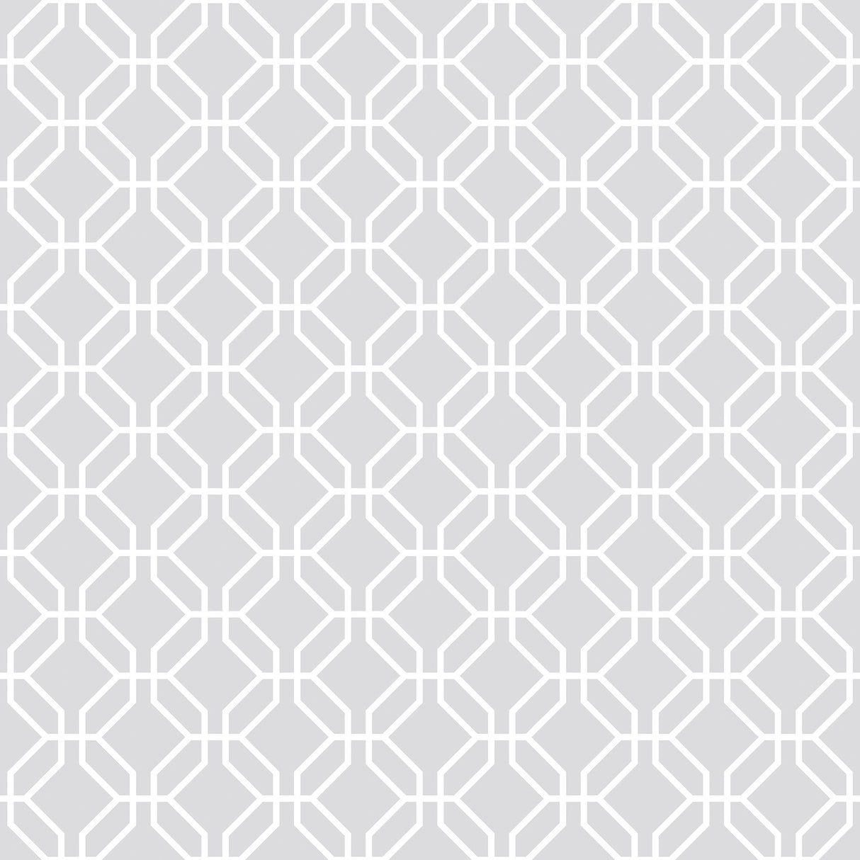 Galerie G78522 Silver Grey Trellis Negative - Eade's Wallpaper