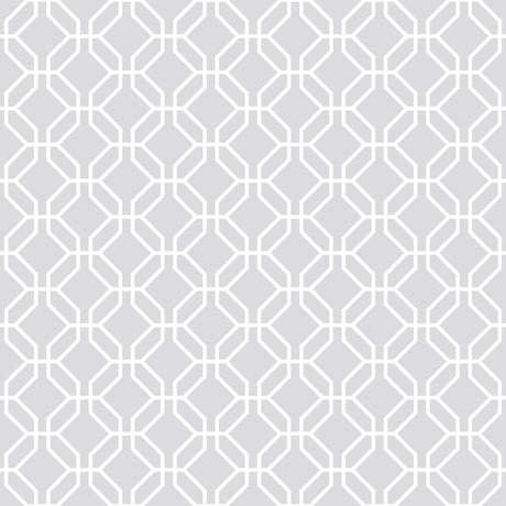 Galerie G78522 Silver Grey Trellis Negative - Eade's Wallpaper