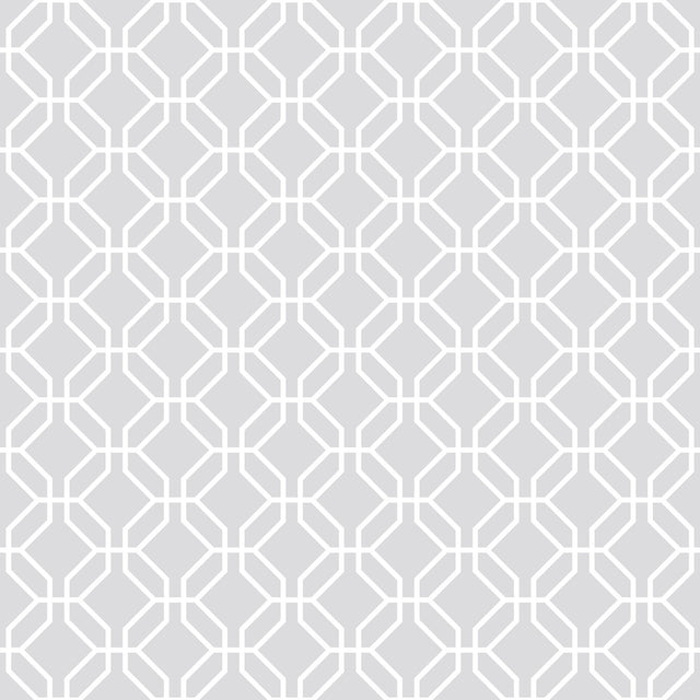 Galerie G78522 Silver Grey Trellis Negative - Eade's Wallpaper