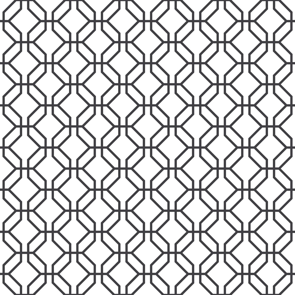 Galerie G78525 Black Trellis Positive - Eade's Wallpaper