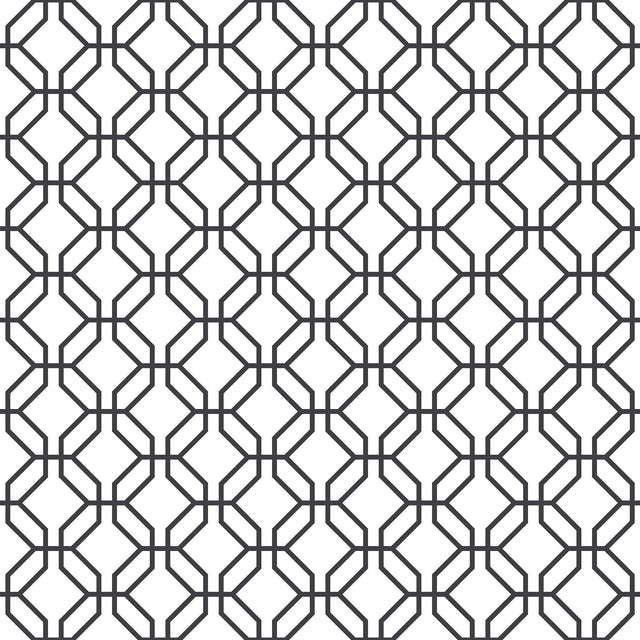 Galerie G78525 Black Trellis Positive - Eade's Wallpaper