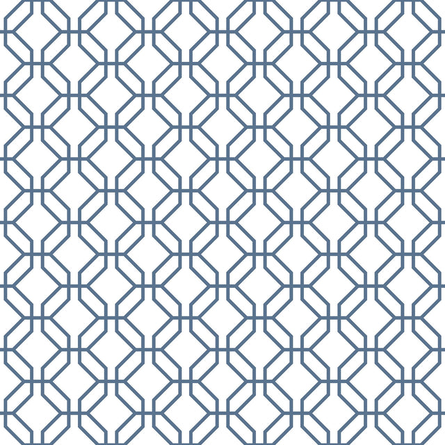Galerie G78526 Blue Trellis Positive - Eade's Wallpaper
