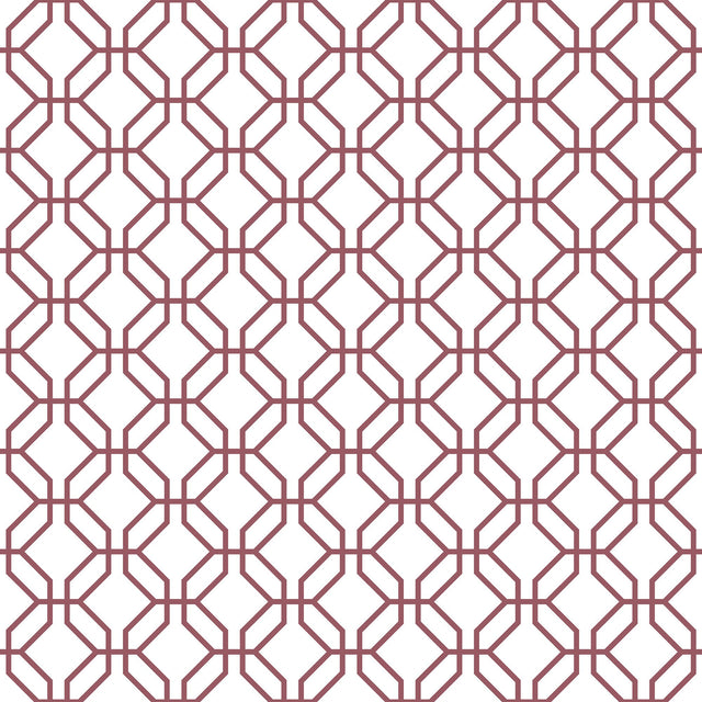 Galerie G78527 Red Trellis Positive - Eade's Wallpaper
